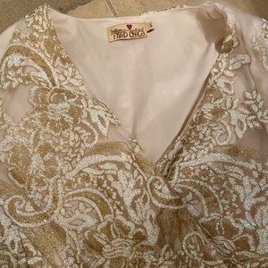 Glitter knee length dress